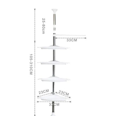 Heaven Hills Adjustable Multifunctional Bathroom Corner Rack Heaven Hills 